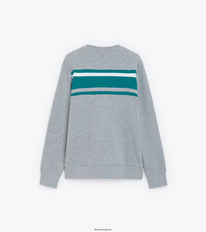 sudadera crew slam 8T8H4Z354 melange gris medio claro hombres Diadora vestir