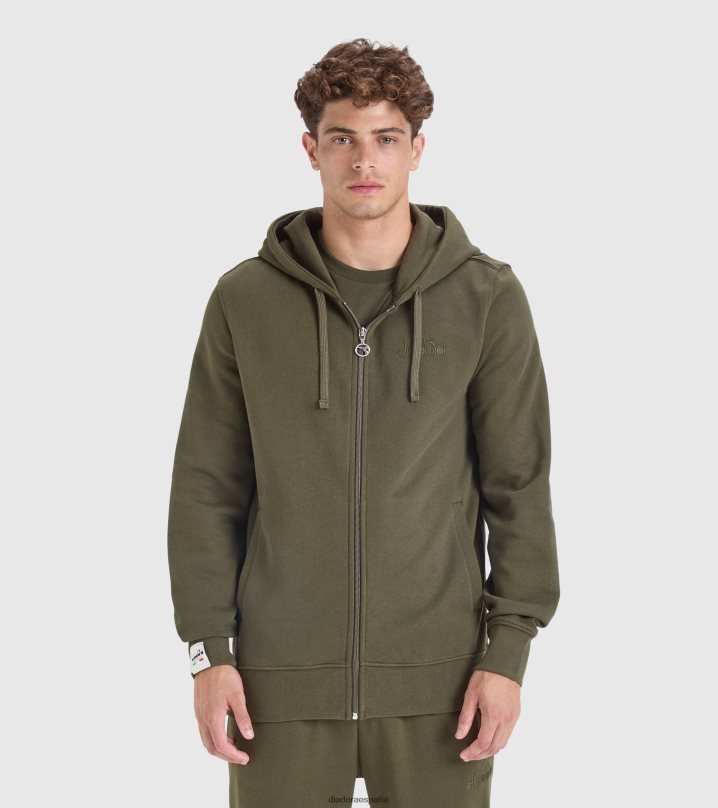 sudadera fz mii 8T8H4Z287 militar verde hombres Diadora vestir