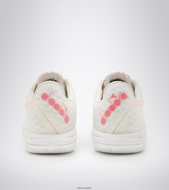 brasil sala id 8T8H4Z161 blanco/rojo flúor hombres Diadora zapatos