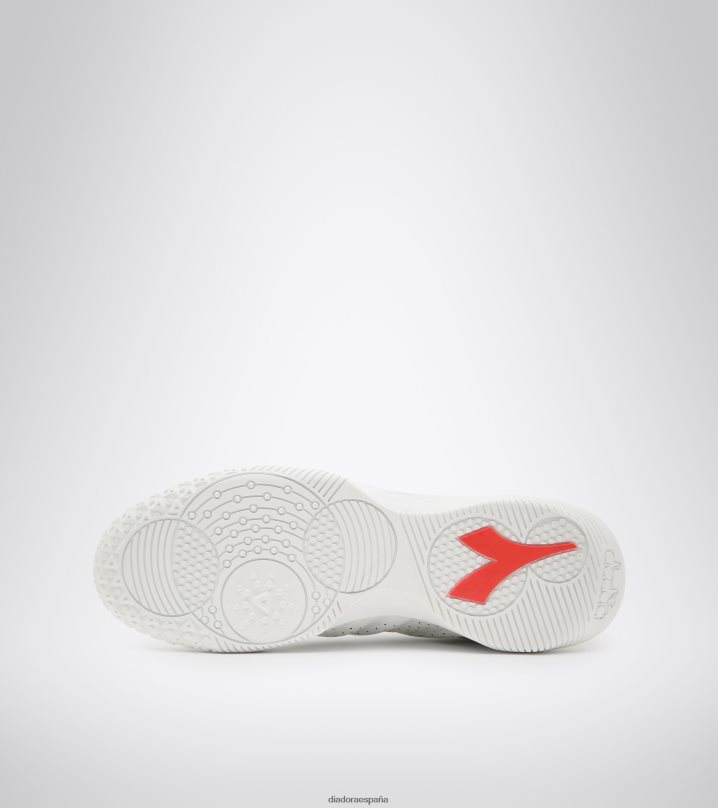 brasil sala id 8T8H4Z161 blanco/rojo flúor hombres Diadora zapatos