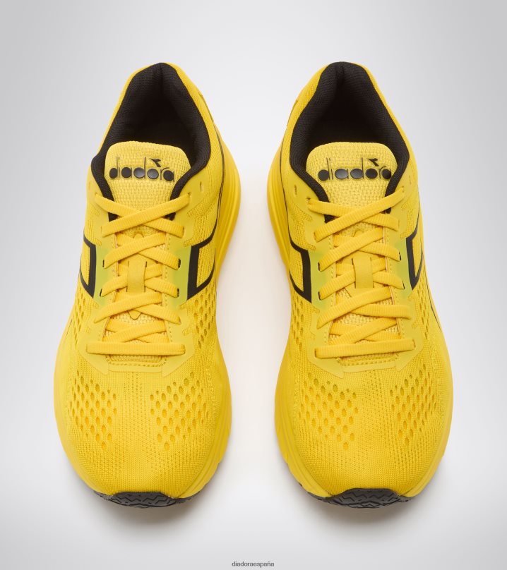 equipar atomo stic 8T8H4Z94 amarillo/negro hombres Diadora zapatos