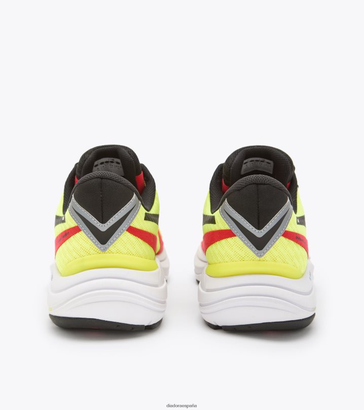 mitos blushield 8 vórtice 8T8H4Z114 amarillo fluo dd/negro/rojo fuego hombres Diadora zapatos