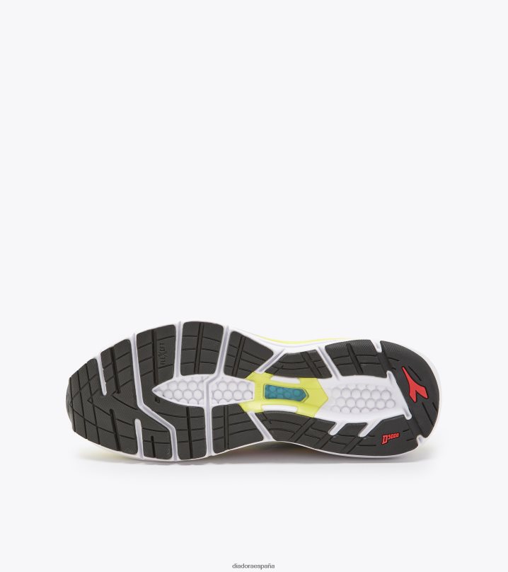 mitos blushield 8 vórtice 8T8H4Z114 amarillo fluo dd/negro/rojo fuego hombres Diadora zapatos