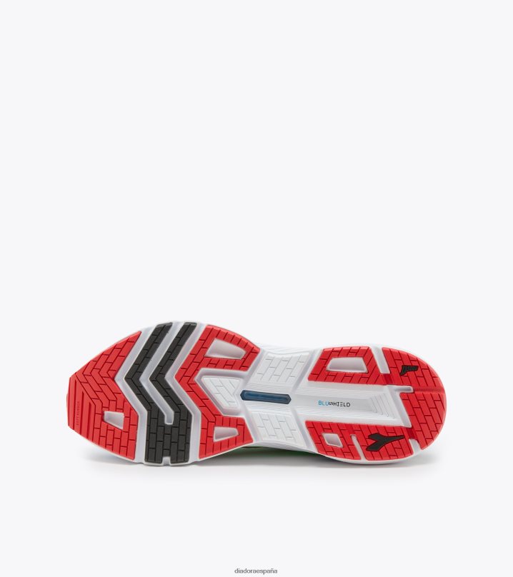 mitos blushield volo 3 8T8H4Z133 verde fluo/blanco/negro hombres Diadora zapatos