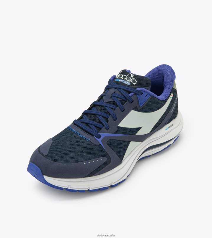 mythos blushield 8 vórtice de ancho 8T8H4Z124 corsario azul/blanco hombres Diadora zapatos