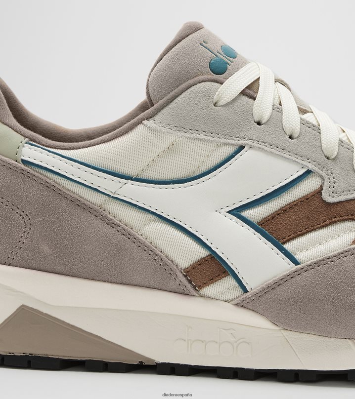 n902 8T8H4Z210 pergamino/pluma gris/alfalfa hombres Diadora zapatos