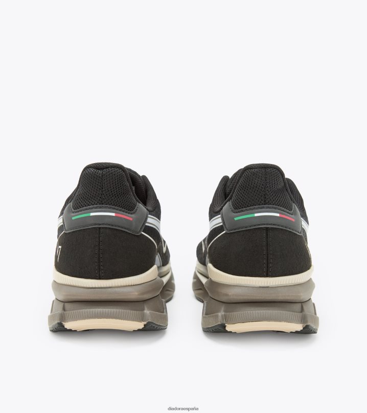 átomo v7000 8T8H4Z74 negro/blanco/gris humo hombres Diadora zapatos