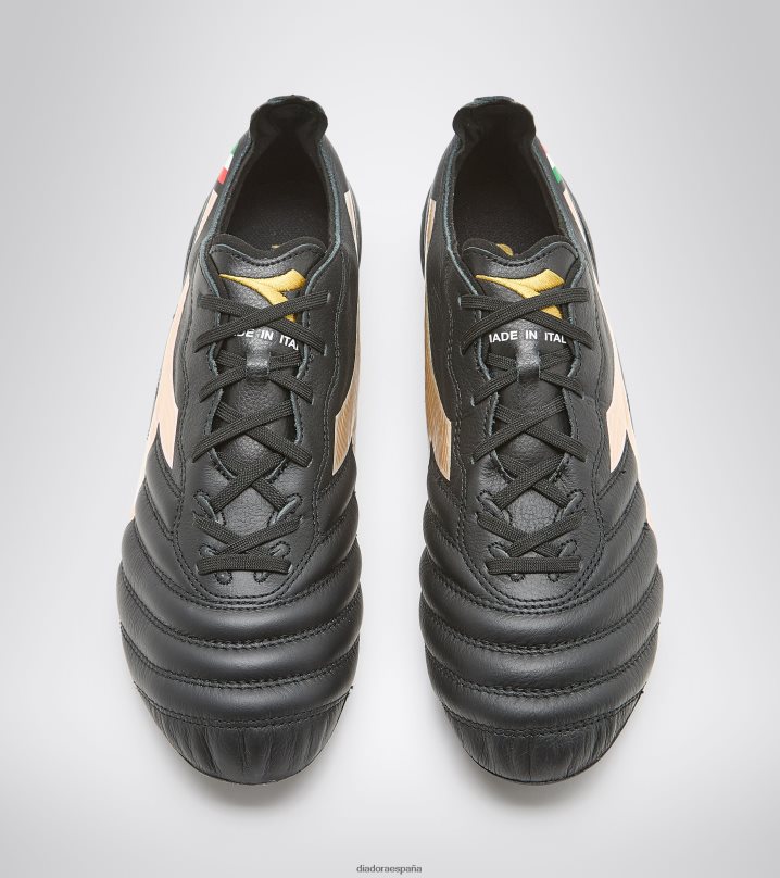 brasil elite2 tecnología ita lpx 8T8H4Z19 oro negro hombres Diadora zapatos