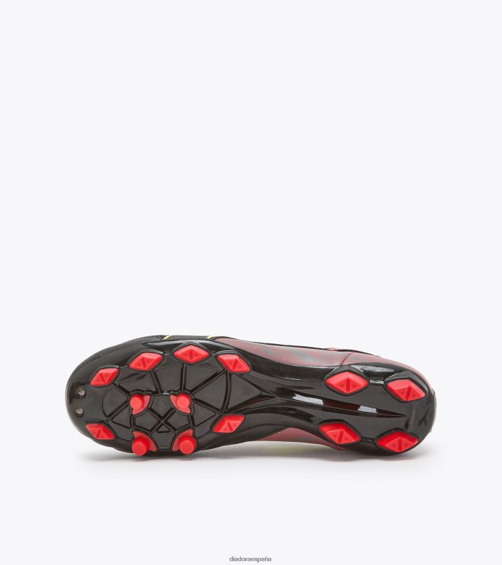 brasil elite veloce r lpu 8T8H4Z291 negro/amarillo fluo dd/rojo milano hombres Diadora zapatos