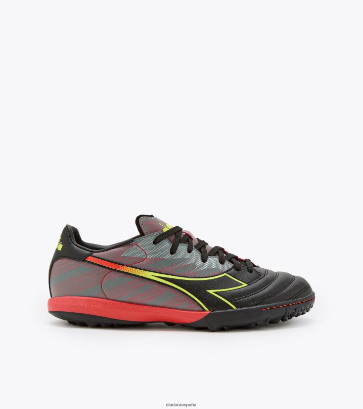 brasil elite veloce r tfr 8T8H4Z290 negro/amarillo fluo dd/rojo milano hombres Diadora zapatos