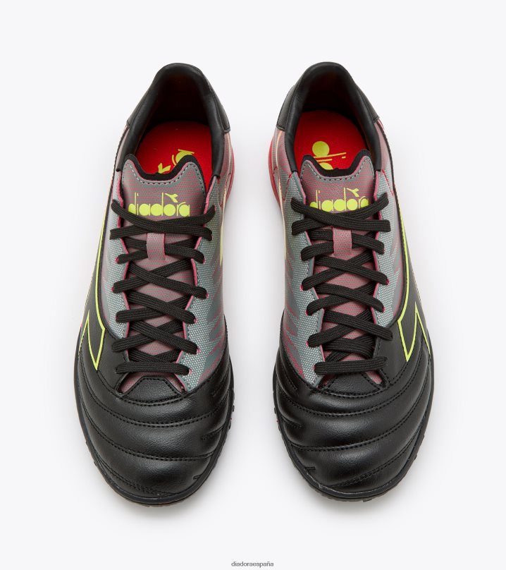 brasil elite veloce r tfr 8T8H4Z290 negro/amarillo fluo dd/rojo milano hombres Diadora zapatos