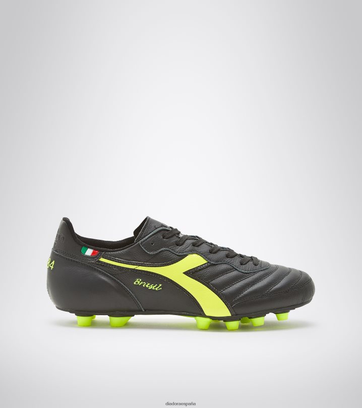 brasil italia og lt+ mdpu 8T8H4Z20 negro/amarillo fluo diadora hombres Diadora zapatos