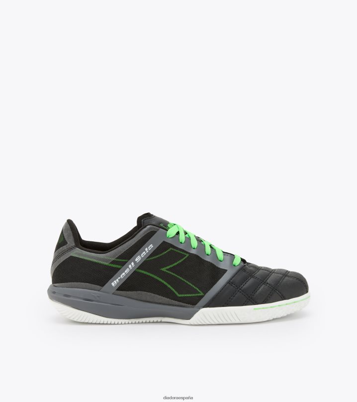 brasil sala id 8T8H4Z160 negro/verde flúor hombres Diadora zapatos