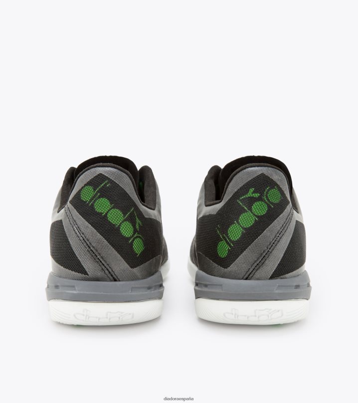 brasil sala id 8T8H4Z160 negro/verde flúor hombres Diadora zapatos