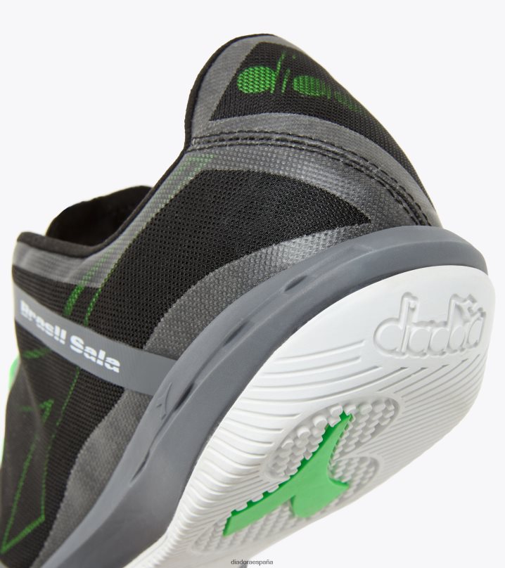 brasil sala id 8T8H4Z160 negro/verde flúor hombres Diadora zapatos