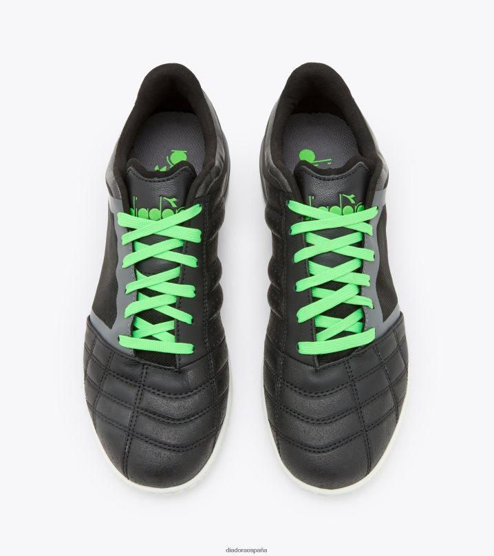 brasil sala id 8T8H4Z160 negro/verde flúor hombres Diadora zapatos