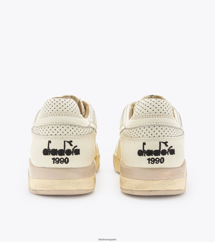 b.560 apulia usado italia 8T8H4Z8 papiro blanco hombres Diadora zapatos