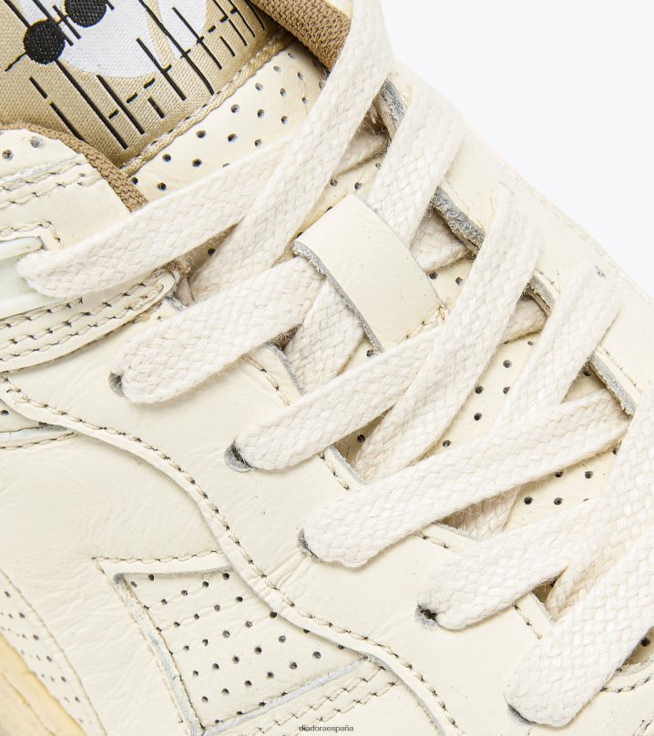 b.560 apulia usado italia 8T8H4Z8 papiro blanco hombres Diadora zapatos