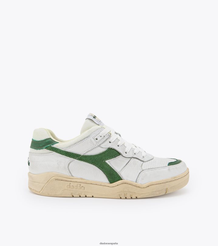 b.560 usado 8T8H4Z24 blanco/verde niebla hombres Diadora zapatos