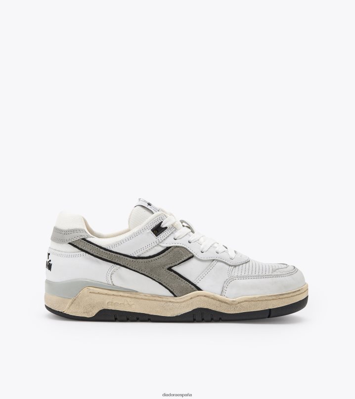 b.560 usado 8T8H4Z25 blanco/aluminio hombres Diadora zapatos