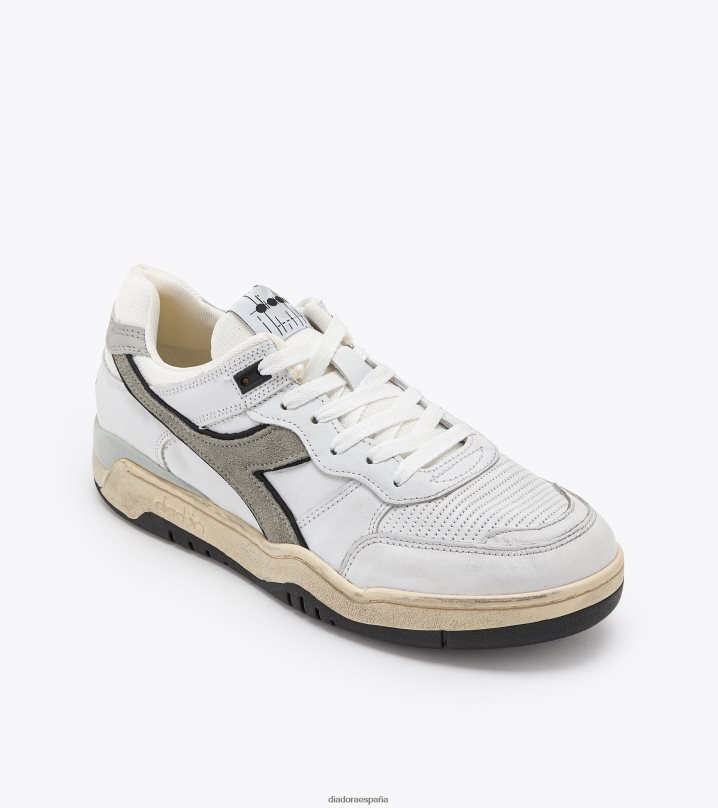 b.560 usado 8T8H4Z25 blanco/aluminio hombres Diadora zapatos