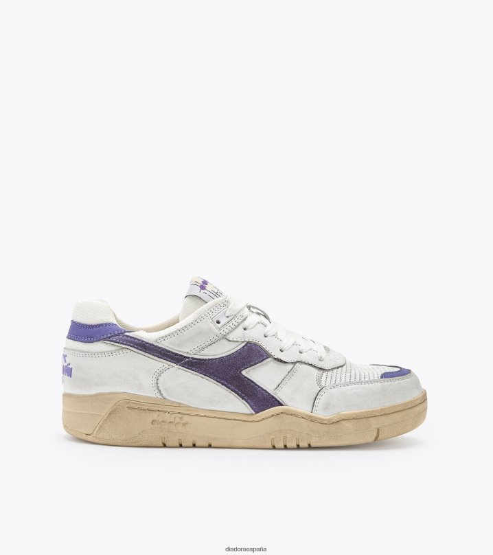 b.560 usado 8T8H4Z27 iris blanco/violeta hombres Diadora zapatos