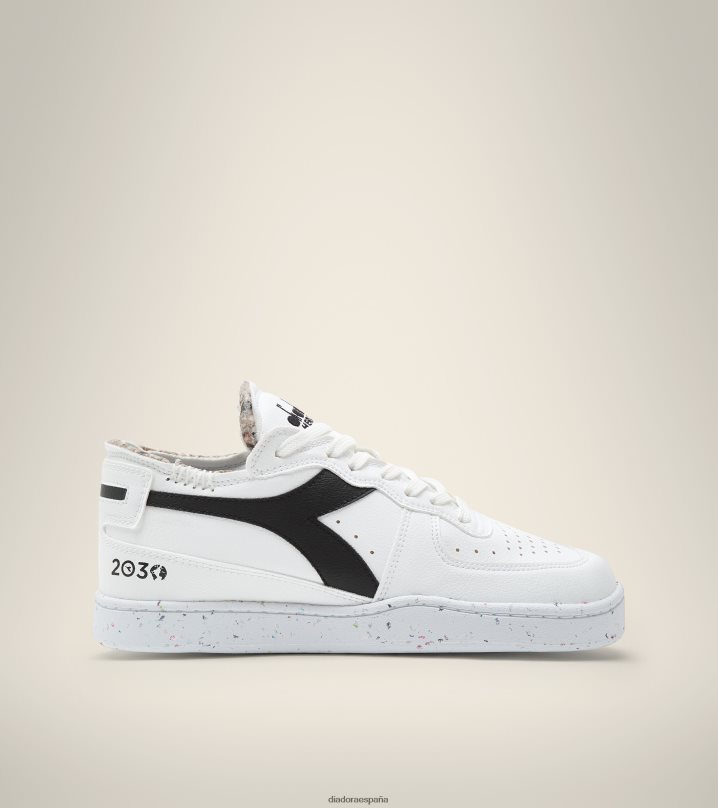 corte de fila de mi canasta 2030 8T8H4Z54 blanco negro hombres Diadora zapatos