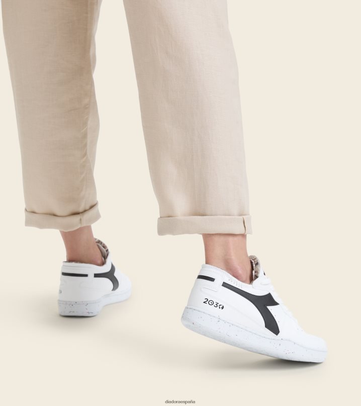 corte de fila de mi canasta 2030 8T8H4Z54 blanco negro hombres Diadora zapatos