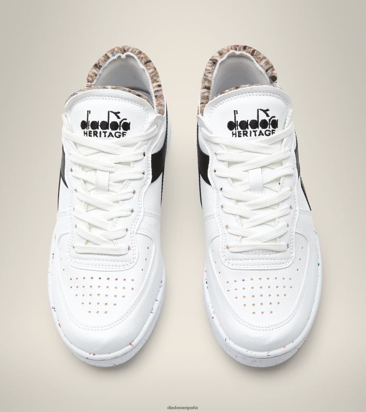 corte de fila de mi canasta 2030 8T8H4Z54 blanco negro hombres Diadora zapatos