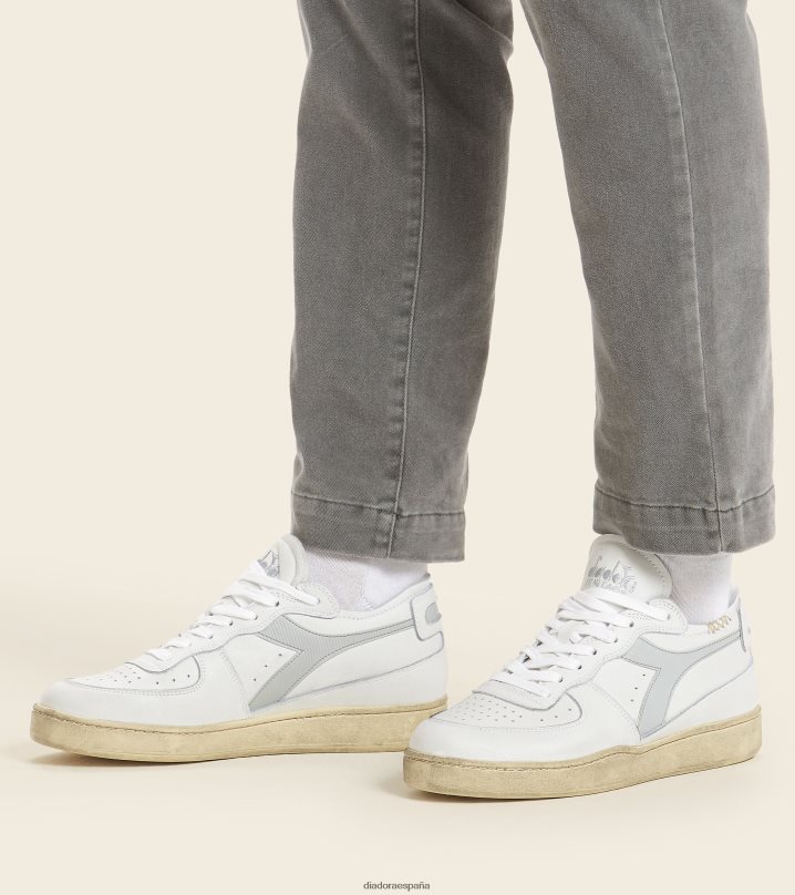 corte de fila de mi canasta 8T8H4Z58 blanco/azul amanecer hombres Diadora zapatos