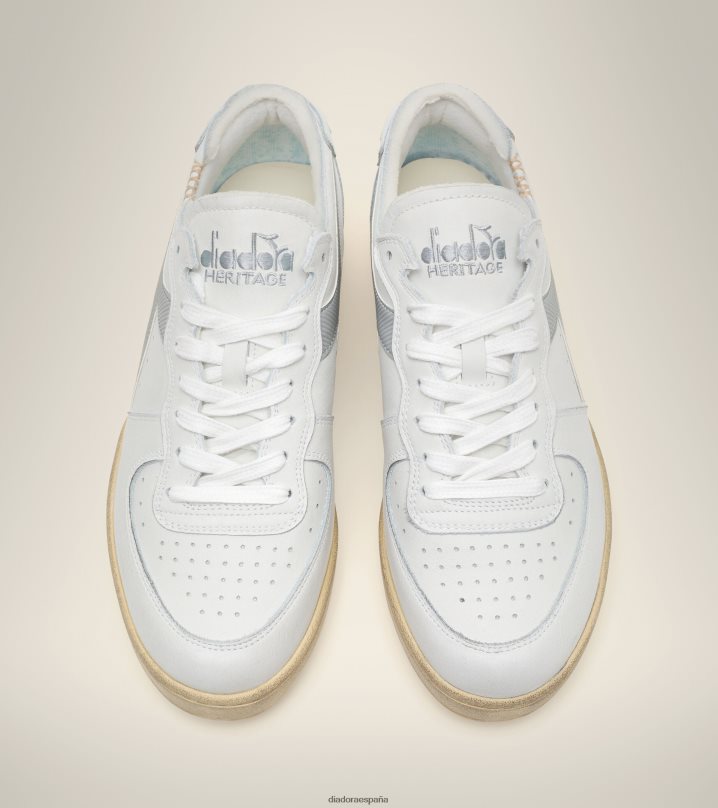 corte de fila de mi canasta 8T8H4Z58 blanco/azul amanecer hombres Diadora zapatos