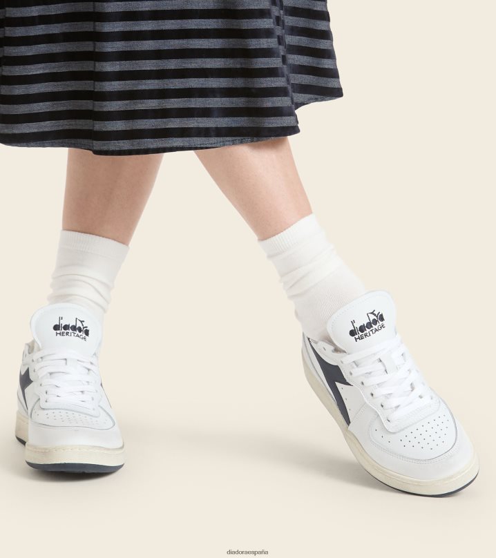 corte de fila de mi canasta 8T8H4Z59 corsario blanco/azul hombres Diadora zapatos