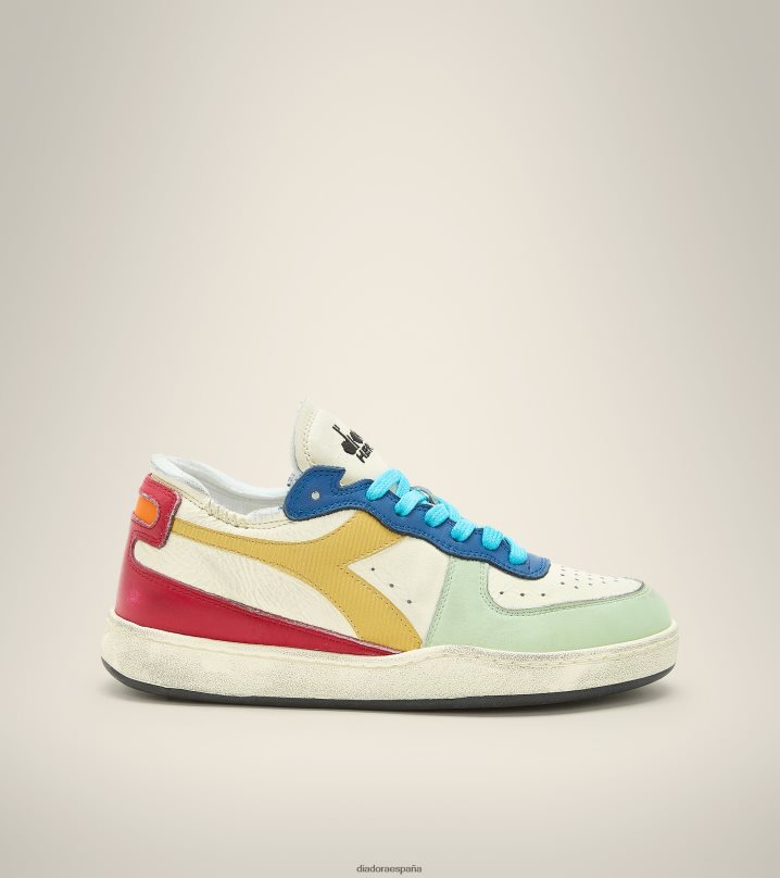 corte de fila de mi canasta 8T8H4Z60 blanco de invierno/pimienta picante hombres Diadora zapatos