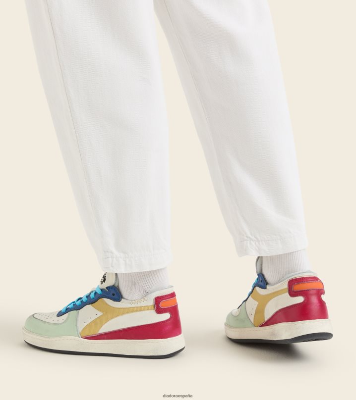 corte de fila de mi canasta 8T8H4Z60 blanco de invierno/pimienta picante hombres Diadora zapatos