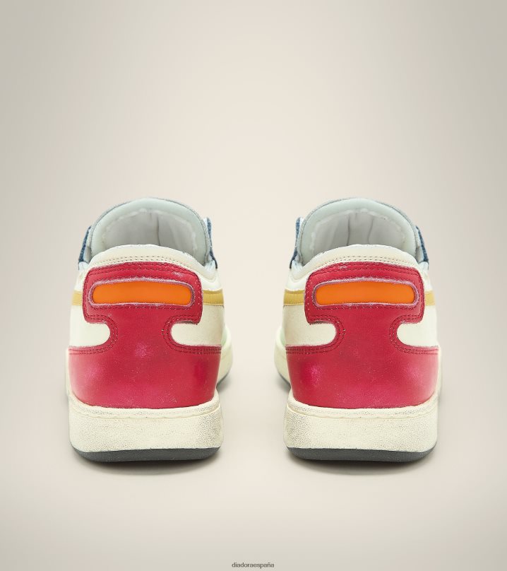 corte de fila de mi canasta 8T8H4Z60 blanco de invierno/pimienta picante hombres Diadora zapatos