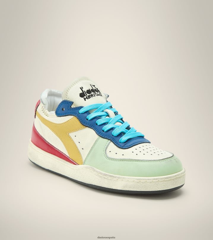 corte de fila de mi canasta 8T8H4Z60 blanco de invierno/pimienta picante hombres Diadora zapatos