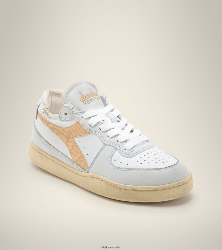 corte de fila de mi canasta 8T8H4Z61 arena blanca hombres Diadora zapatos