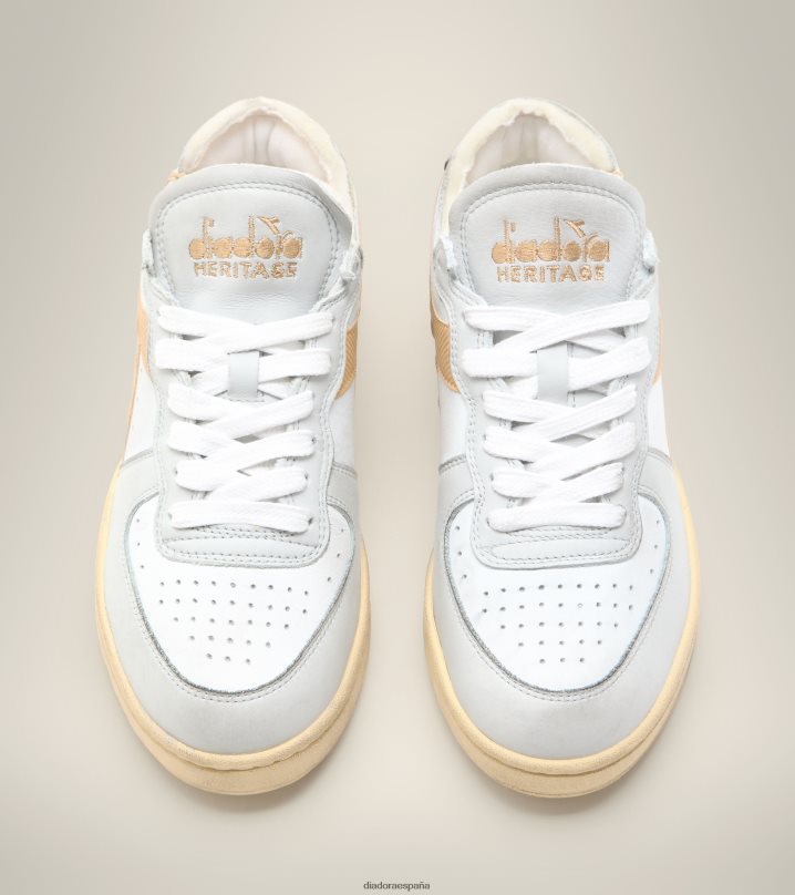 corte de fila de mi canasta 8T8H4Z61 arena blanca hombres Diadora zapatos