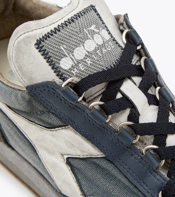 equipe h lavado a la piedra sucia evo 8T8H4Z76 coronel azul hombres Diadora zapatos