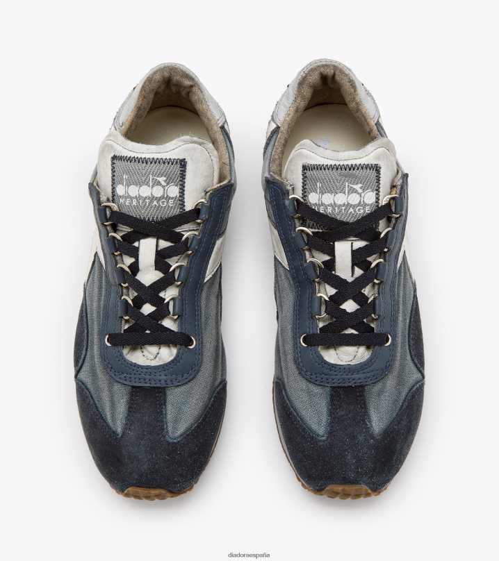 equipe h lavado a la piedra sucia evo 8T8H4Z76 coronel azul hombres Diadora zapatos