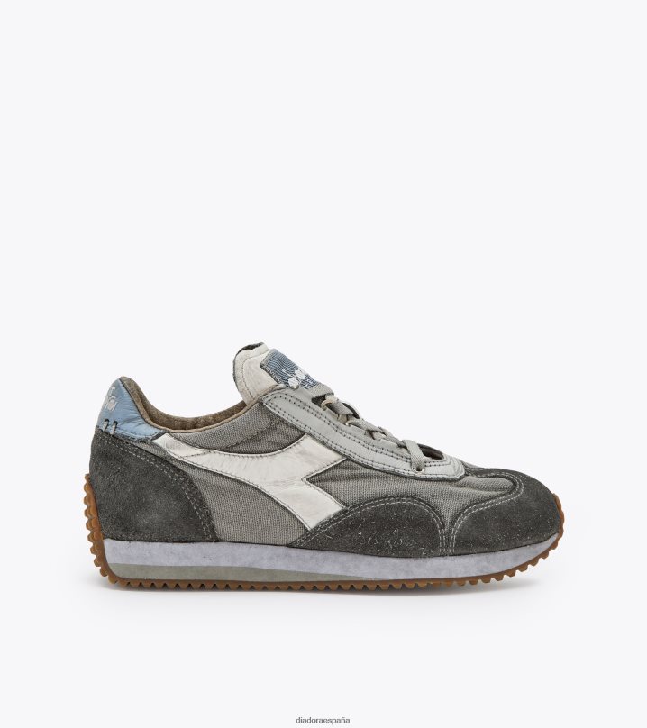 equipe h lavado a la piedra sucia evo 8T8H4Z78 satinado de zinc hombres Diadora zapatos