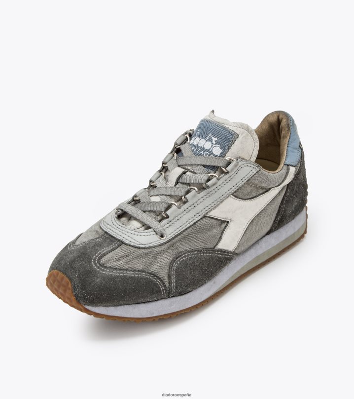 equipe h lavado a la piedra sucia evo 8T8H4Z78 satinado de zinc hombres Diadora zapatos