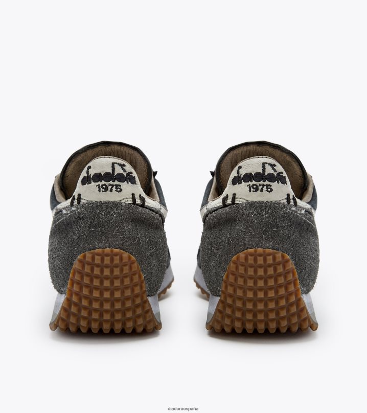 equipe h lavado a la piedra sucia evo 8T8H4Z79 negro/gris (c2541) hombres Diadora zapatos