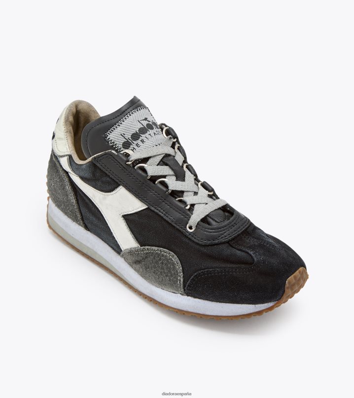 equipe h lavado a la piedra sucia evo 8T8H4Z79 negro/gris (c2541) hombres Diadora zapatos