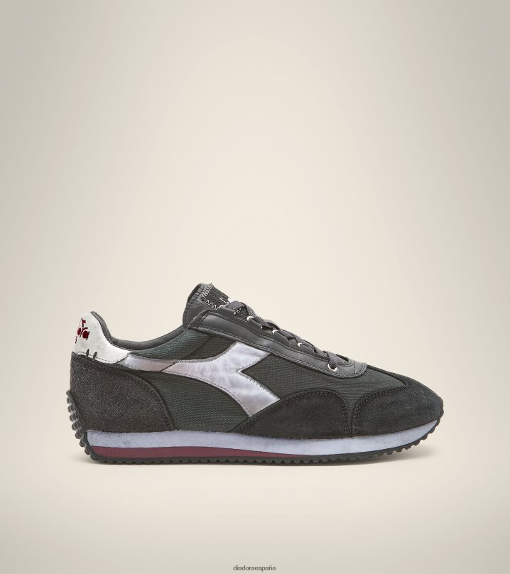 equipe h lavado a la piedra sucia evo 8T8H4Z82 negro antracita hombres Diadora zapatos