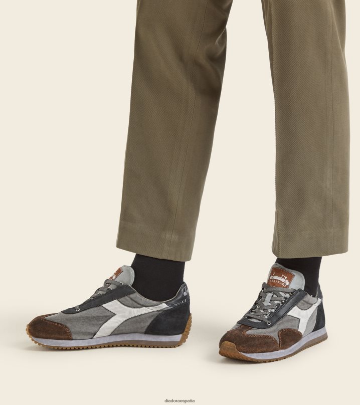 equipe h lavado a la piedra sucia evo 8T8H4Z83 tiro alto/blanco (c4890) hombres Diadora zapatos