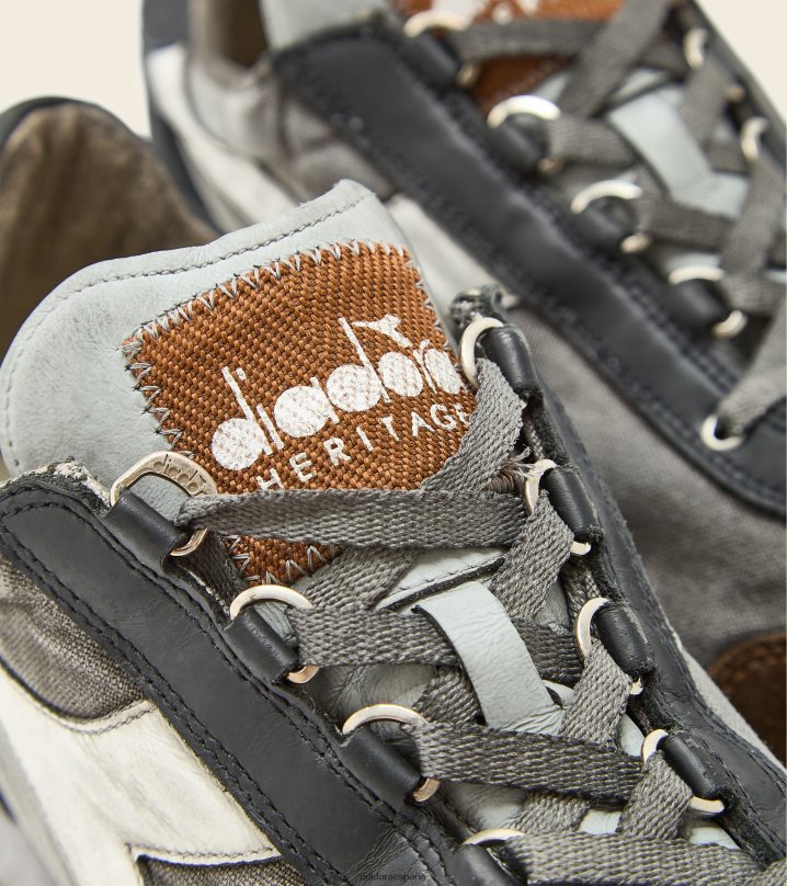 equipe h lavado a la piedra sucia evo 8T8H4Z83 tiro alto/blanco (c4890) hombres Diadora zapatos