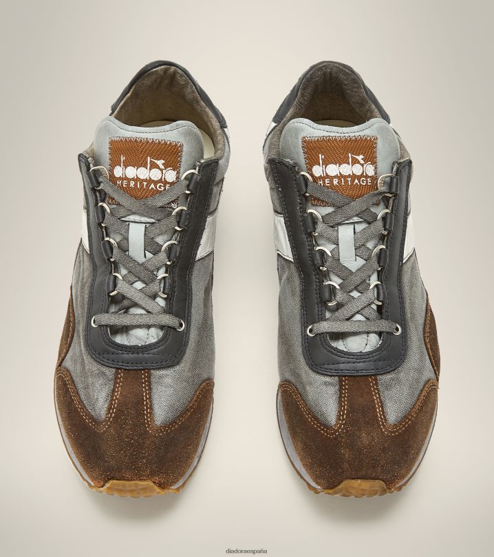 equipe h lavado a la piedra sucia evo 8T8H4Z83 tiro alto/blanco (c4890) hombres Diadora zapatos