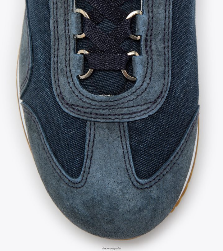 equipe h lona lavado a la piedra 8T8H4Z84 mezclilla azul hombres Diadora zapatos