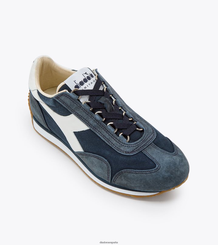 equipe h lona lavado a la piedra 8T8H4Z84 mezclilla azul hombres Diadora zapatos